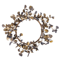 Gold and Black Eucalypt Leaf Wreath 40cm