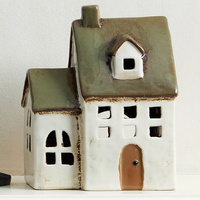 Alsace Olive Chapel Ceramic Tea Light