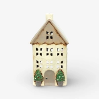 Christmas Tea Light House with Pots 