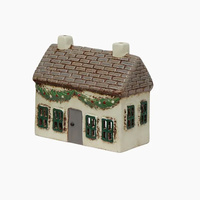 Christmas Tea Light Cottage with Swag
