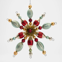 Vintage Bauble Star Hanging Decoration