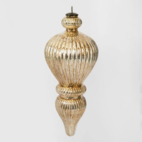 Antique Gold Glass Finial Hanging Decoration Large