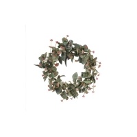Eucalyptus Silver Dollar Grey Green Wreath 41cm