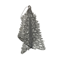 Metallic Hanging Tree with Star 7cm 