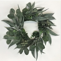 Eucalyptus Mix Grey Green 50cm Wreath