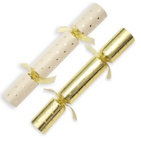 Diamond Dot Gold and Cream 11" Catering Crackers - Box of 50