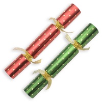 Diamond Dot Red & Green 11" Catering Crackers - Box of 50