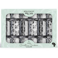 Silver Snowflakes Crackers 6pk v2