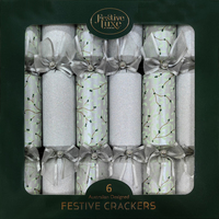 Festive Mistletoe Christmas Crackers 6pk