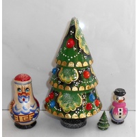 Light Green 4pc Russian Tree Set 14cm