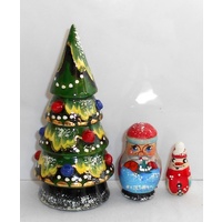 Light Green 3pc Russian Tree Set 12cm