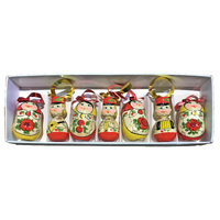 Red Boy and Girl  Hanging Decorations 7pc