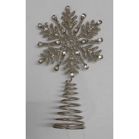 Snowflake Tree Topper 12cm H