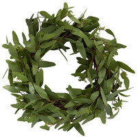 Long Eucalypt Leaf Wreath 60cm