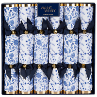 Chinoisere Blue Christmas Cracker  6pc