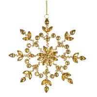 Gandor Golden Gem Snowflake Decoration