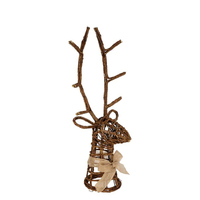 Rattan Reindeer Head  51 x 20cm