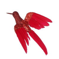 Hess Red Hummingbird Clip on Decoration