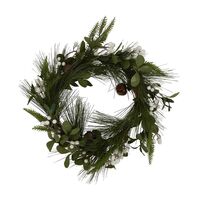 White Berry and Bell Wreath 55cm