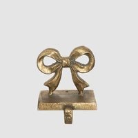 Gold Tiffany Bow Stocking Holder Hook
