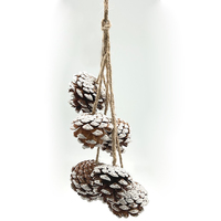 Hanging White  Pincones 6pc 30cm