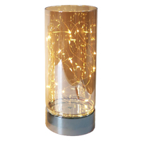 Glass Amber with LED lights -  Large