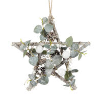 Snowy Eucalypt Star 30cm