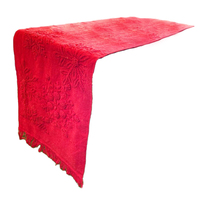 Red Appliqued Table Runner 35 x180