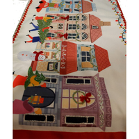 Printed Christmas Village Table Runner