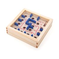 Classic Wooden Maze C Nat/Blue