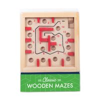 Classic Wooden Maze C Nat/Red