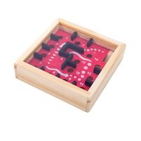 Classic Wooden Maze C Red Black