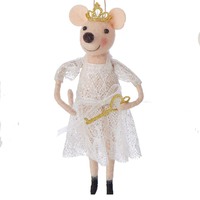 Felt Mouse Fairy with Key Hanging Decoration