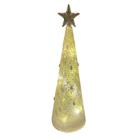 Jewelled Glass  LED Cone Christmas Tree