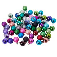 Multi Colour 2cm Hanging Christmas Baubles 100pc