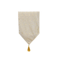 Gold  Table Runner with Stars 180 x 36 cm