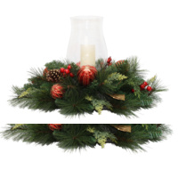 Red  Bauble Centrepiece Single Candle 70cm