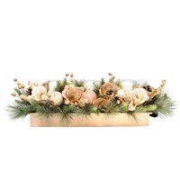 Magnolia Champagne Glow 3 Lite LED Candle Box 64cm