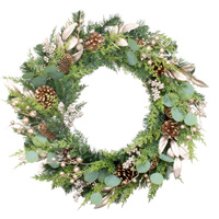 Pearl Whisper LED Christmas Wreath 60cm