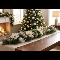 Champagne and Gold Magnolia  Christmas Garland 180cm