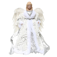 Silver Angel Tree Topper 40cm