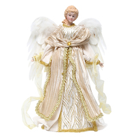 Gold and White  Angel Tree Topper 40cm