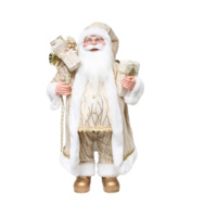 Gold Standing Santa 45cm