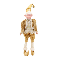 Gold Christmas  Elf 45cm