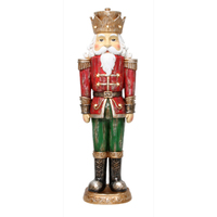 Nutcracker  Standing  Large  LED  Buttons 92cm