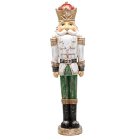  White Green Nutcracker LED  Buttons 69cm