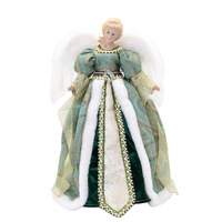 Paisley Sage Angel Christmas Tree Topper 40cm