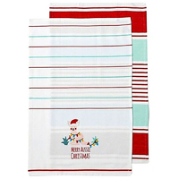 Little Aussie Christmas Tea Towel - Kangaroo