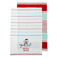 Little Aussie Christmas Tea Towel - Koala