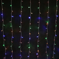 160 LED Curtain  Fairy Lights - Multi Colour